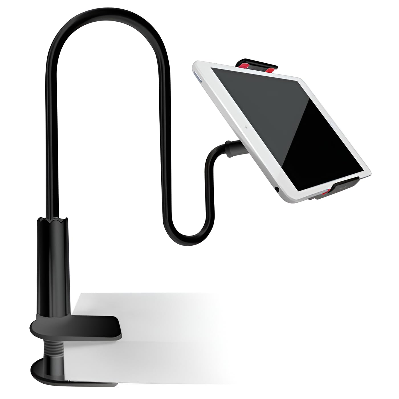 LikeStar® Universal Flexible Long Arm Metal Lazy Mobile Holder Stand for Desk, Bed, and Table – 360° Adjustable Clip Mount Compatible with All Smartphones – Strong Grip & Durable Design (Black)-image-14