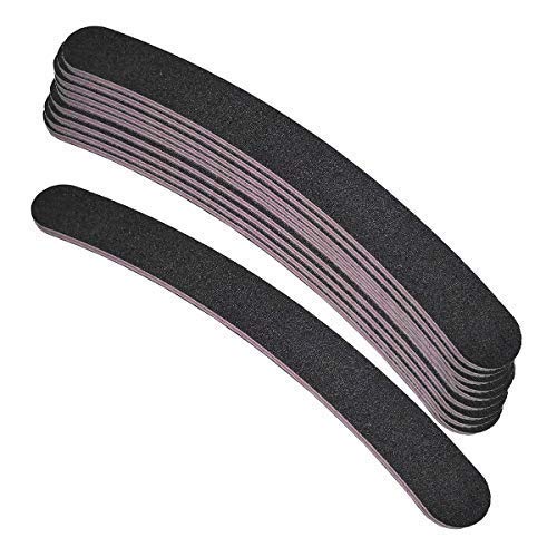 Eubecos 10 X Premium Profesional Uñas Feilen Negro Arqueado Grano 240/240 Hecho en Alemania