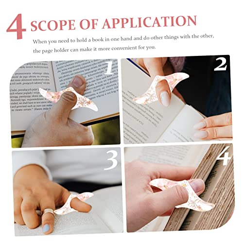 Accessoire de lecture pratique Angoily support de page transparent en résine