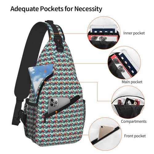 Bolsa de viaje diagonal para evitar dolor de hombros al caminar 5