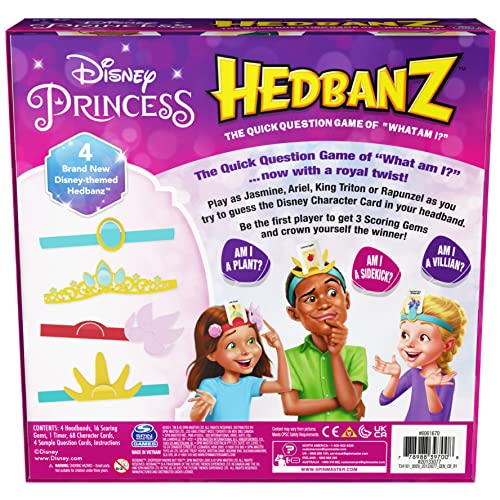 Hedbanz Disney Princess Game With Hedbanz Frozen Game 2-Pack Bundle, Classic Question Game For Kids And Families, Ages 6 And Up, Amazon Exclusive #TOP3