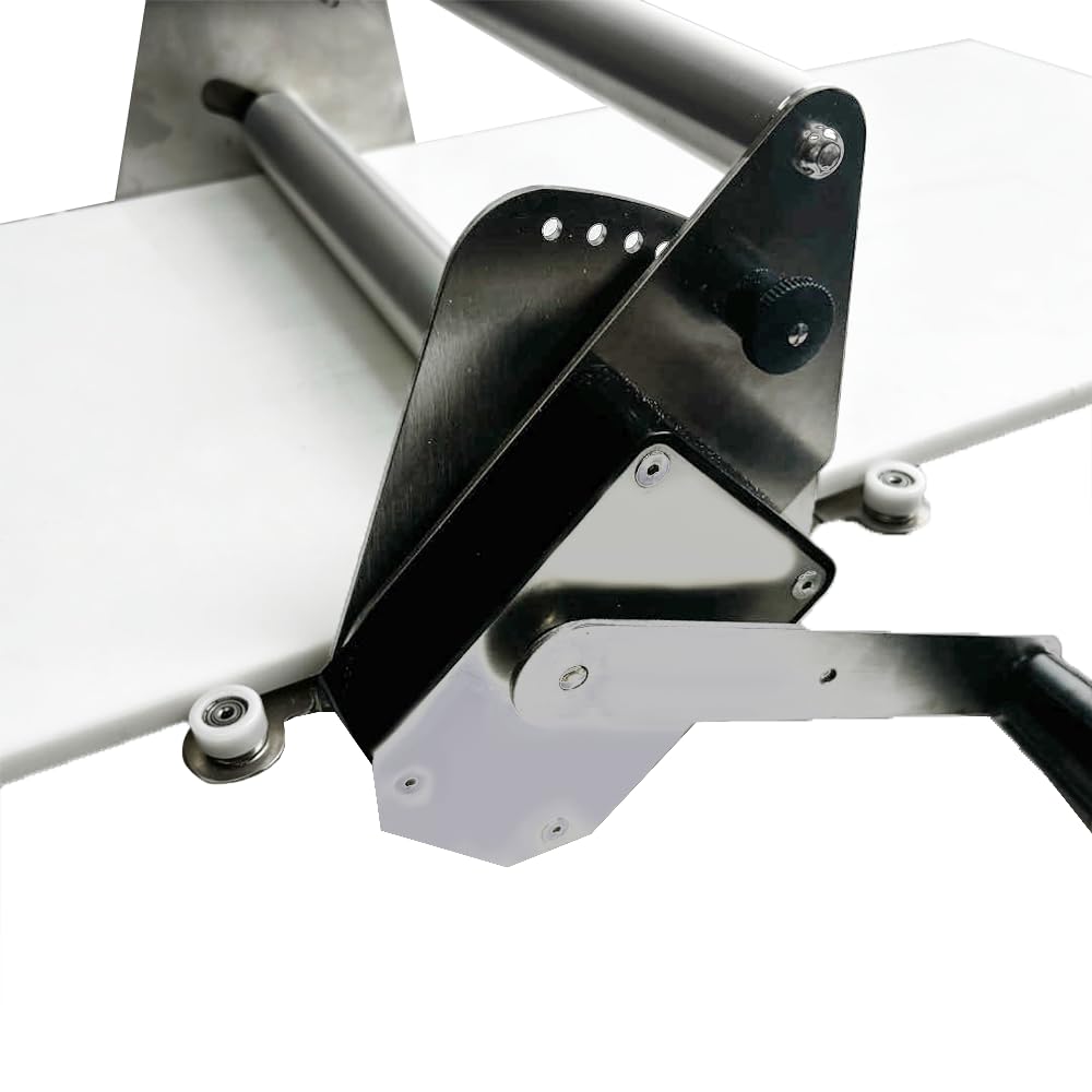 Manual Pastry Dough Sheeter and Fondant Roller, Adjustable Thickness Settings, 12