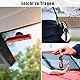 ZOCONE 2 Stück Notfallhammer Auto 2 In 1 Multifunktional Glasbrecher mit Gurtschneider Karabinerhaken Notfallpfeife Testglas, Tragbar Nothammer Klein Sicherheitshammer für Auto Busse (Schwarz Rot)