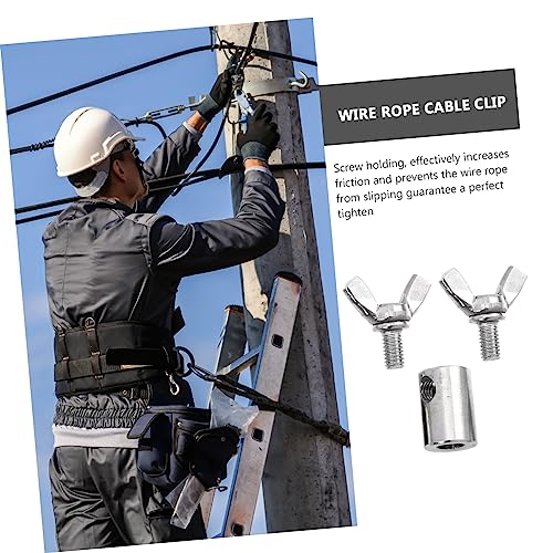 Artibetter 4 Pçs Corda De Fio Borboleta Fivela Fio Corda Parafuso Braçadeira Braçadeira De Fio Para