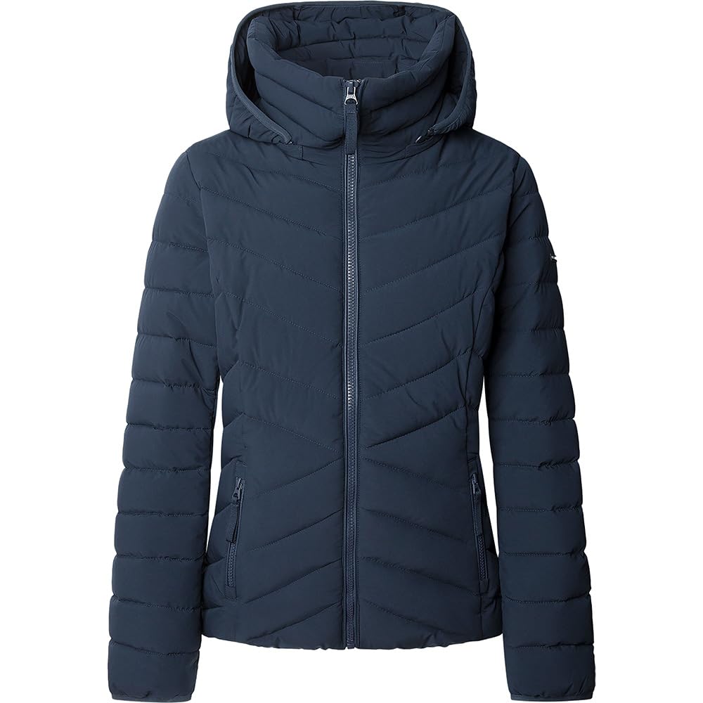 Pepe Jeans Damska kurtka SANN SHORT, niebieska (DULWICH BLUE), M, Niebieski (DULWICH BLUE), M