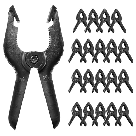 LimoStudio 20 PCS Photography Backdrop Support Spring Clamp for Background Muslin, Canvas, Paper, Chromakey Screen, Heavy Duty Clip, Photo Studio, AGG1424V2