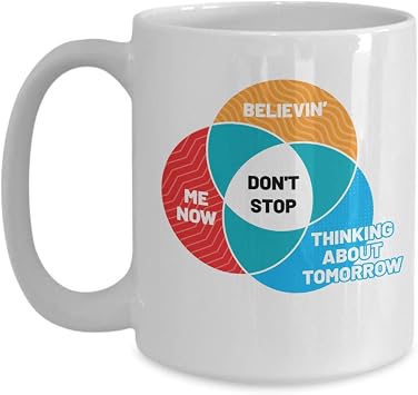 Don’t Stop Venn Diagram Mug