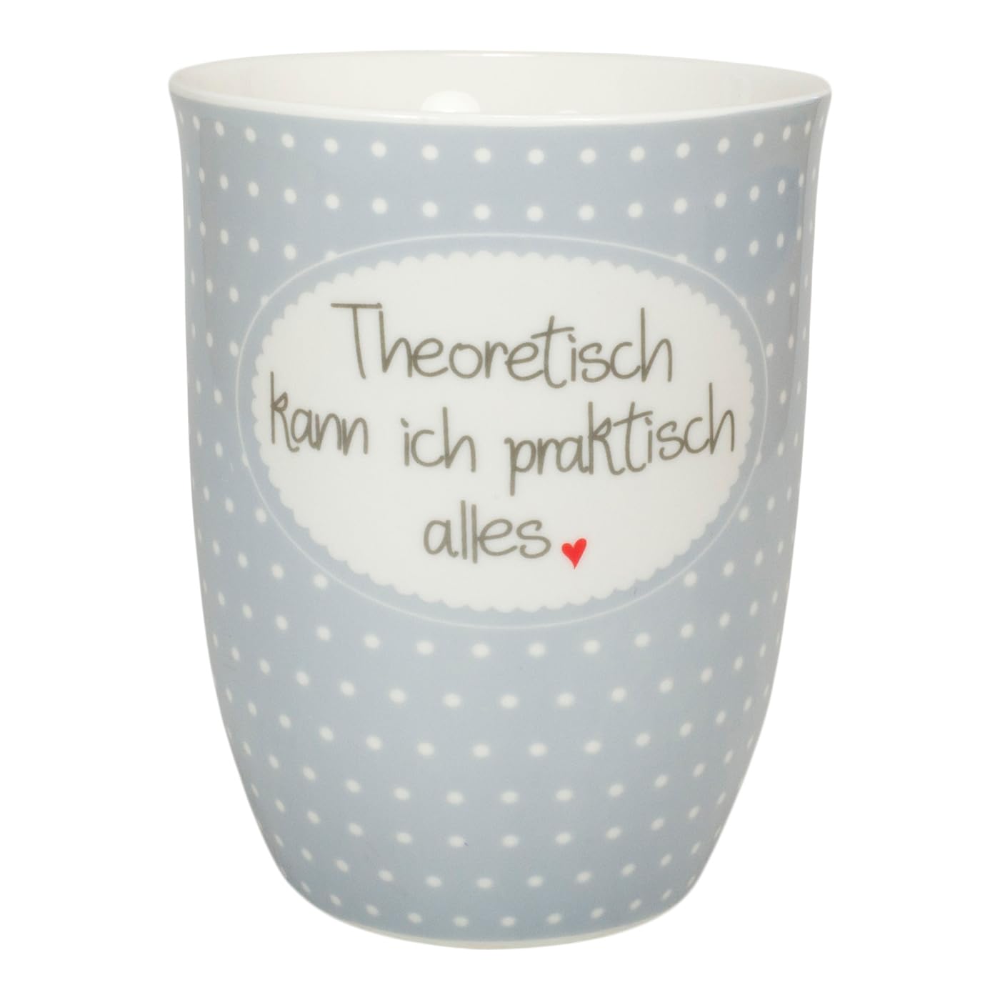 Mea-Living Taza Con Asa, Diseño Con Texto En Alemán ''SCHÖN, DASS ES DICH GIBT!'', 500