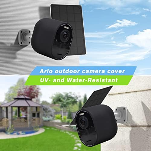 6 Pack Silicone Skins for Arlo Pro 3/ Arlo Pro 4, Protective Case Cover for Arlo Ultra & Arlo Pro 3/Pro 4 Camera, Arlo Pro 4 Skin Cover Black Outdoor (NOT Compatible with Arlo Essential Spotlight)