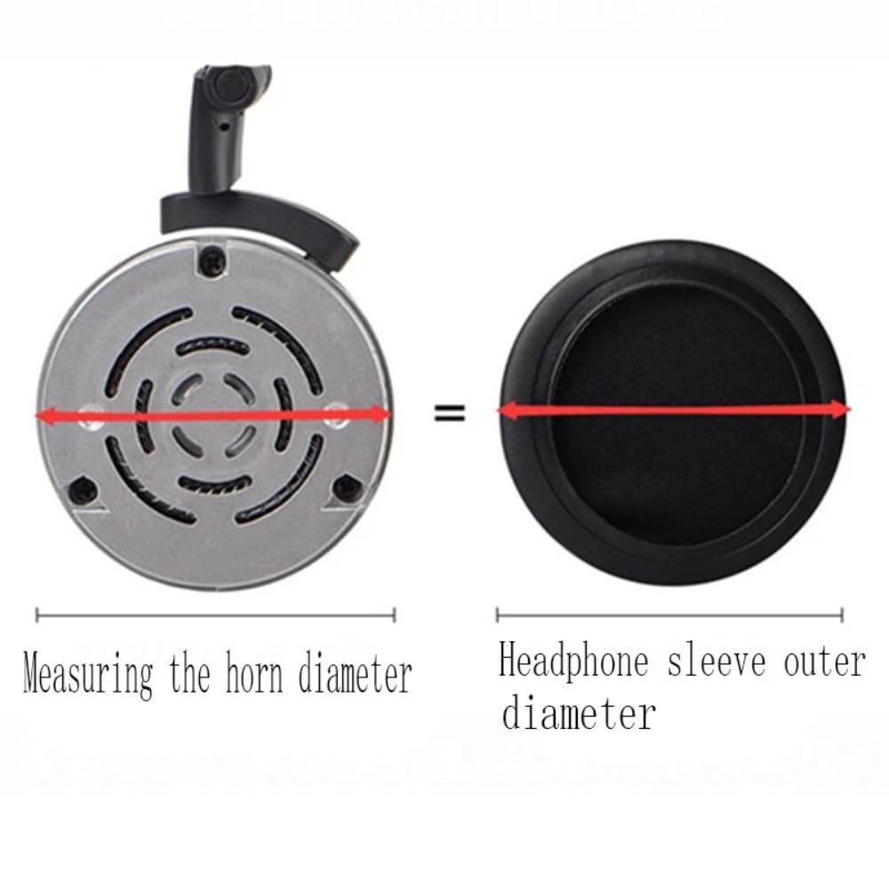 2 pezzi cuscinetti di ricambio per cuffie, cuscinetti auricolari per cuffie, copri-cuscinetti auricolari di ricambio, accessori per auricolari (65mm)