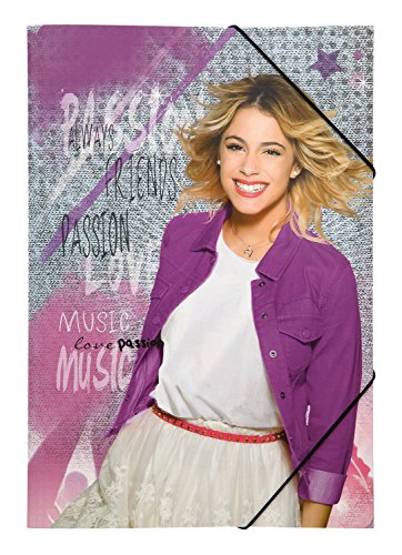 Preisvergleich Produktbild Undercover VIAE0290 - Gummizugmappe A3 Disney Violetta, pink