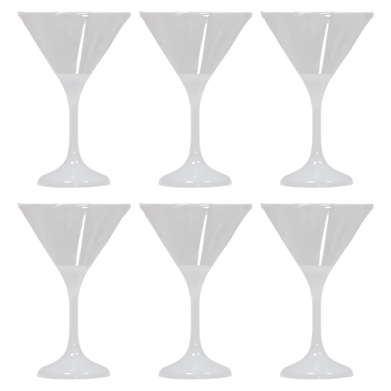 Buxuaaaa 6Pieces 210ML Glowing Drinking Cups Flashing Cocktail Cups Wine Accessories for Wedding Anniversary Birthday Glowing for Adults