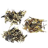 2035年ムーブメント用ブラックゴールド時計針、時分秒交換針、2035年時計ムーブメントと互換性あり、時分秒針各100個付属