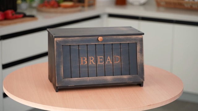 Amazon.com - HOMEKOKO Vintage Large Wood Bread Box for Kitchen