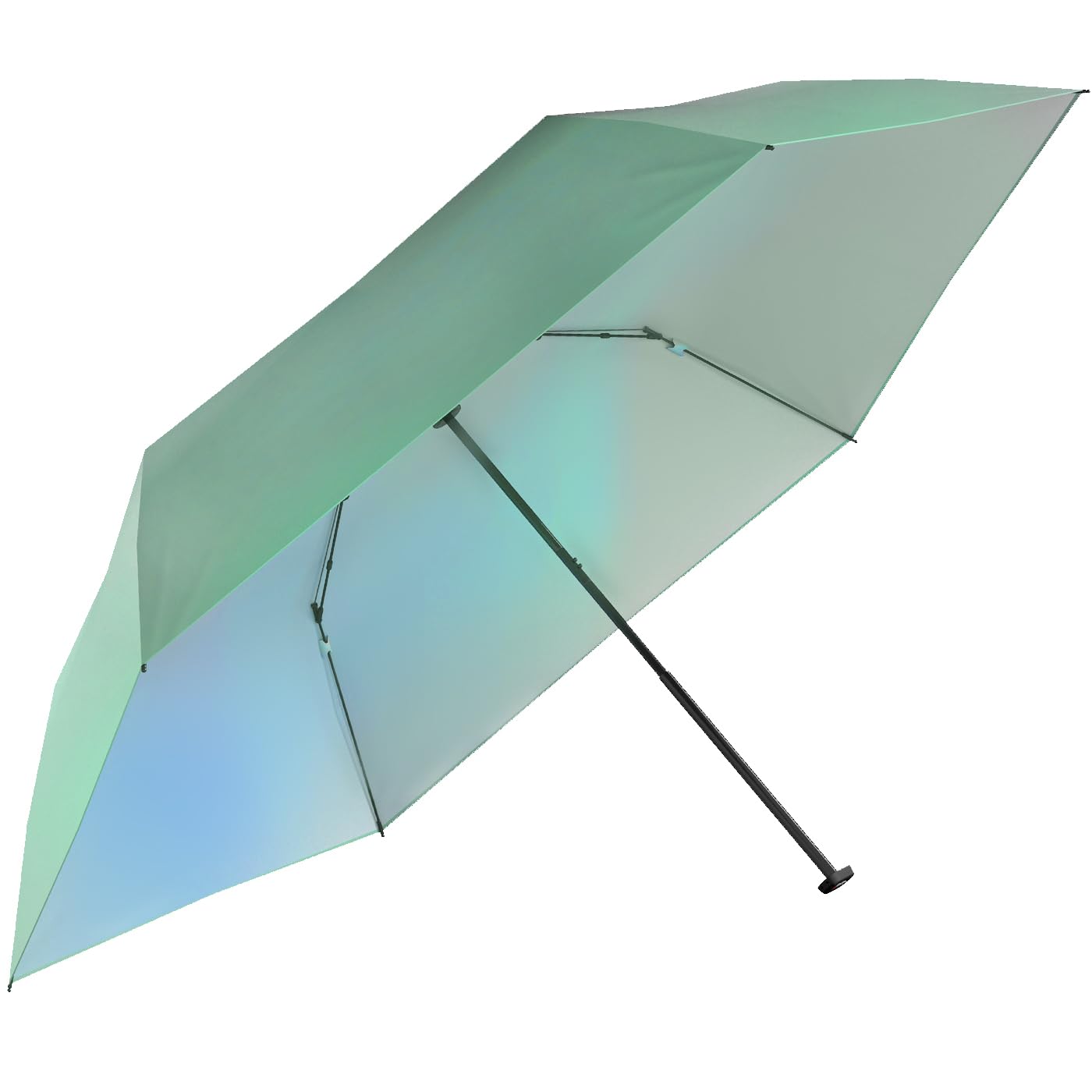 Knirps US.050 Parapluie de poche ultra léger et fin manuel avec protection contre les UV et la chaleur avec revêtement irisé – Menthe