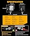Auxbeam 3 Inch LED Pods, XP-Ultra Series Offroad LED Cube Light, 80W 9600LM Spot Beam White Spotlight Amber Fog Ditch Lights Auxiliary Driving Lights for 4×4 Jeep Truck ATV UTV, Pair