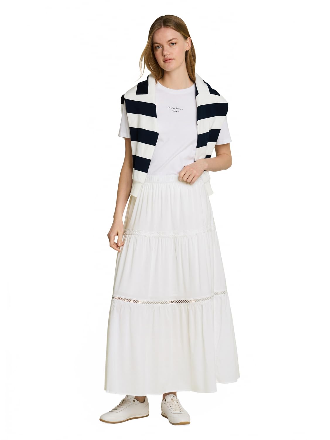 TOM TAILOR Denim Maxi Volant Skirt