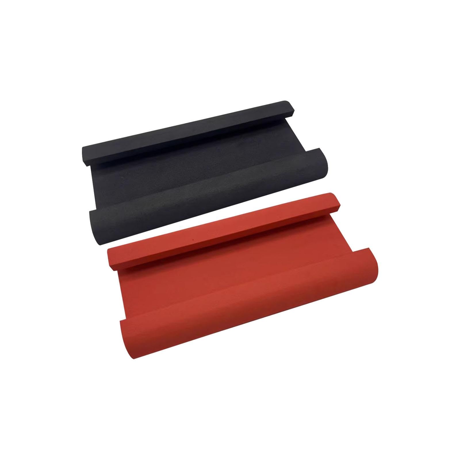 B Baosity 2X Dragon Boat Seat Pads EVA Fishing Seat Pads Non Slip Rower Boating Cushion Kayak Seat Cushion Rowing Machine Seat Cushions, Red Black, 32cm