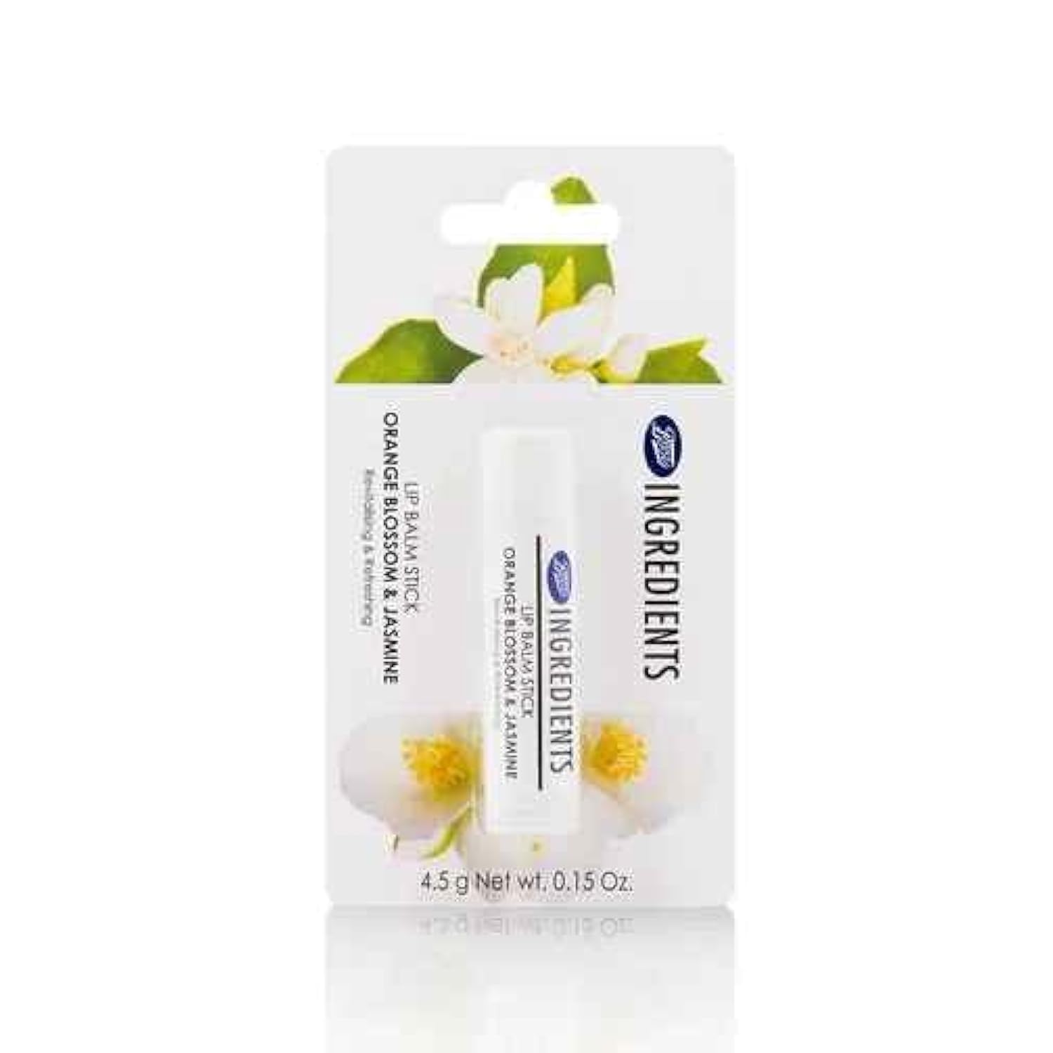 Boots Ingredients Lip Balm Stick Orange Blossom & Jasmine 4.5g