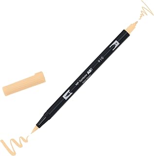 Tombow ABT Dual Brush Pen, ABT-910, pen with two tips, perfect for hand lettering and bullet journaling, water colourable, opal