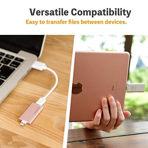 Flash Drives for iPhone, Backup Photos and Videos, Photo Backup Device, Compatible with Your iPhone and iPad, External Storage & Memory Expansion -【Silver 64GB】 - Thumbnail 4