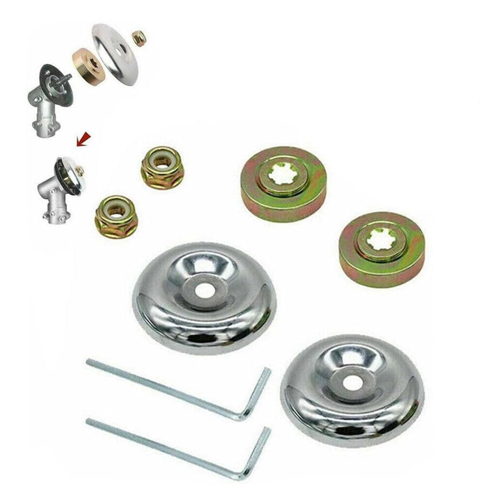 TTXSDYD 8PCS Grass Trimmer Brush Cutter Fixing Kit, With Hexagon Socket Screws, Strimmer Grass Trimmer Head Adapter Attachment Nut Kit for Lawn Mower Trimmer Brush Cutte