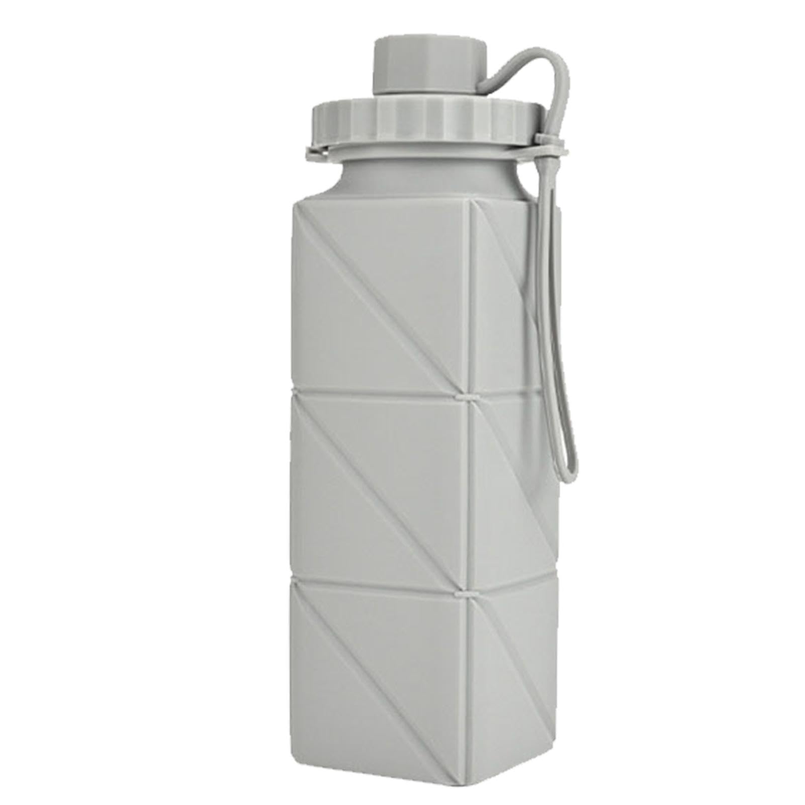 Borraccia Pieghevole In Silicone 600 Ml – Rosa – Senza BPA, Per Campeggio, Trekking E Viaggi