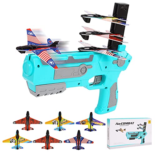 Kids Toys Gifts for 3 4 5 6 7 8 9 10+ Years Old Boys Girls Airplane Toy Catapult Plane Outdoor Flying Toys One-Click Ejection Model Airplane,Outside Toy with 6 Glider Plane Kids Toys Gifts for 3 4 5 6 7 8 9 10+ Years Old Boys Girls Airplane Toy Catapult Plane Outdoor Flying Toys One-Click Ejection Model Airplane,Outside Toy with 6 Glider Plane