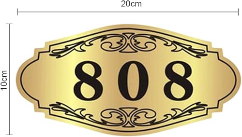 Miniatura 2 de Placa personalizada para número de casa, placa de acrílico para puerta y habitación, para hogar, oficina, hotel, apartamento (3-5 números) - 7.9 x