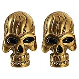 PACKOVE 1par Pendientes De Skull De Inoxidable Para Hombre y Mujer Joyería Punk Hip-hop Accesorios De Moda Para Fiestas y Halloween