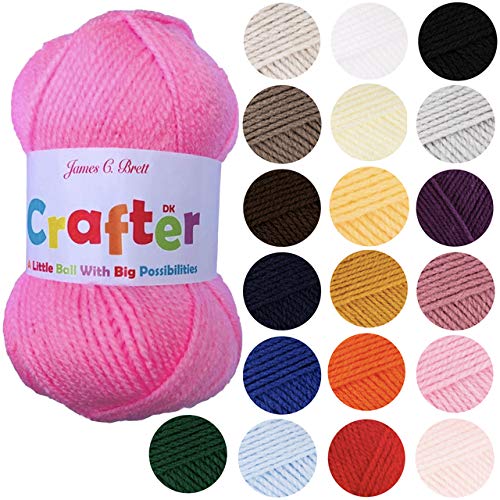 Crafter DK Double Knitting 50g Fuchia - Image 2