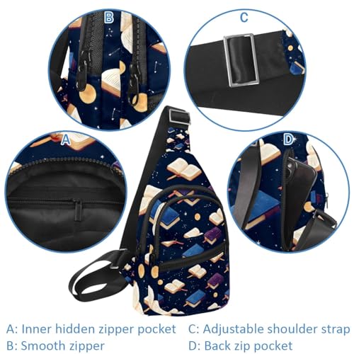 Sac entraînement course à pied Magic Books Starry avec sangle réglable - 2