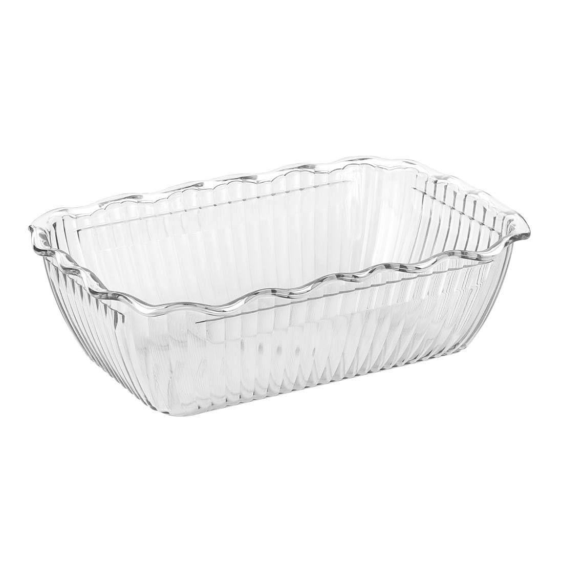 Olympia Kristallon Pot à salade moyen transparent SAN, 2 litres