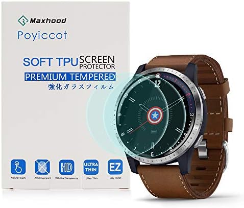قیمت و خرید محافظ صفحه نمایش Garmin Active / Vivoactive 4 / First Avenger ،  محافظ فیلم Poyiccot 5pack HD Clarity HD قابل انعطاف برای Garmin Active /  Vivoactive 4 / Garmin