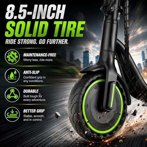 Image of Electric Scooter for Adults and Teens, 19 MPH, Up to 15 Miles Long Range, 350W Motor, Cruise Control, Dual Braking System, Foldable E Scooter for Commuting & Campus,UL 2272 Certified