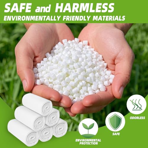 Trash Bags 4 Gallon - 105 Count 4 Gallon Trash Bag, Unscented Small Garbage Bags Bathroom Trash Bags, White 4 Gal Trash Can Liners — view 3