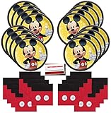 Mickey Mouse on The Go Happy Birthday Party Supplies Bundle Pack for 16 Guests (Plus Party Planning...