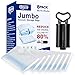 Bayco Vacuum Storage Bags, 8 Pack Jumbo Size (40" 30") Space Bags, Save 80% More Space Vacuum Sealer Bags, Double Zip Seal & Leak Valve, Free Travel Hand Pump Included (Clear)