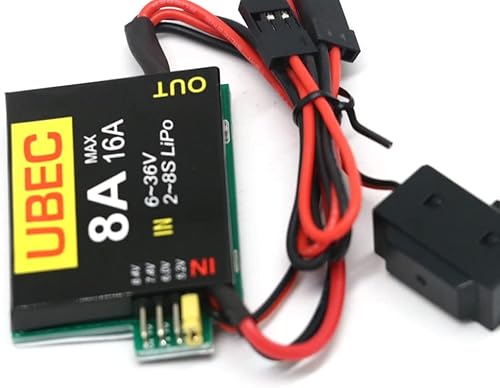 Miniatura 6 de UBEC-8A para coche teledirigido, 2S-6S, 6-36V, BEC Dual, UBEC 8A16A, 5,26,07,4 v8,4 v, Fuente de alimentación separada, brazo de robot, avión -