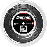 Gamma Tennissaite Moto Soft 16 (1.29 mm) Grau (Dunkelgrau) 200 m Rolle, GMSR