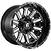 Fuel Offroad D620 HARDLINE Black Wheel with Painted and TPMS Compatible (22 x 10. inches /8 x 170 mm, -18 mm Offset)