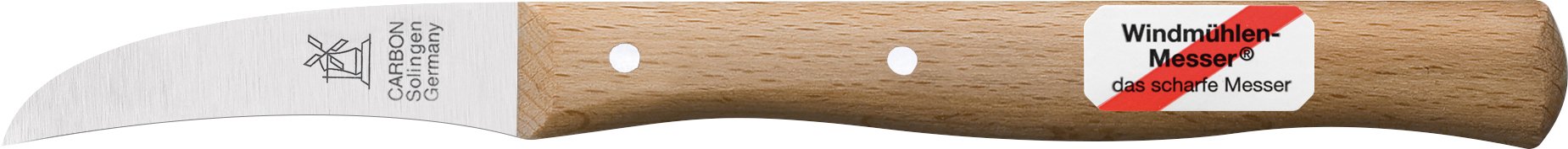 3er Set Gemüsemesser, kleines Küchenmesser, Schälmesser, Windmühlenmesser Klassiker klein