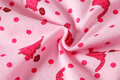 Barara King Girls' Undies 100% Cotton Panties Little Girls Soft Underwear Kids Briefs (Pack Of 6) Size 4 5 #TOP2