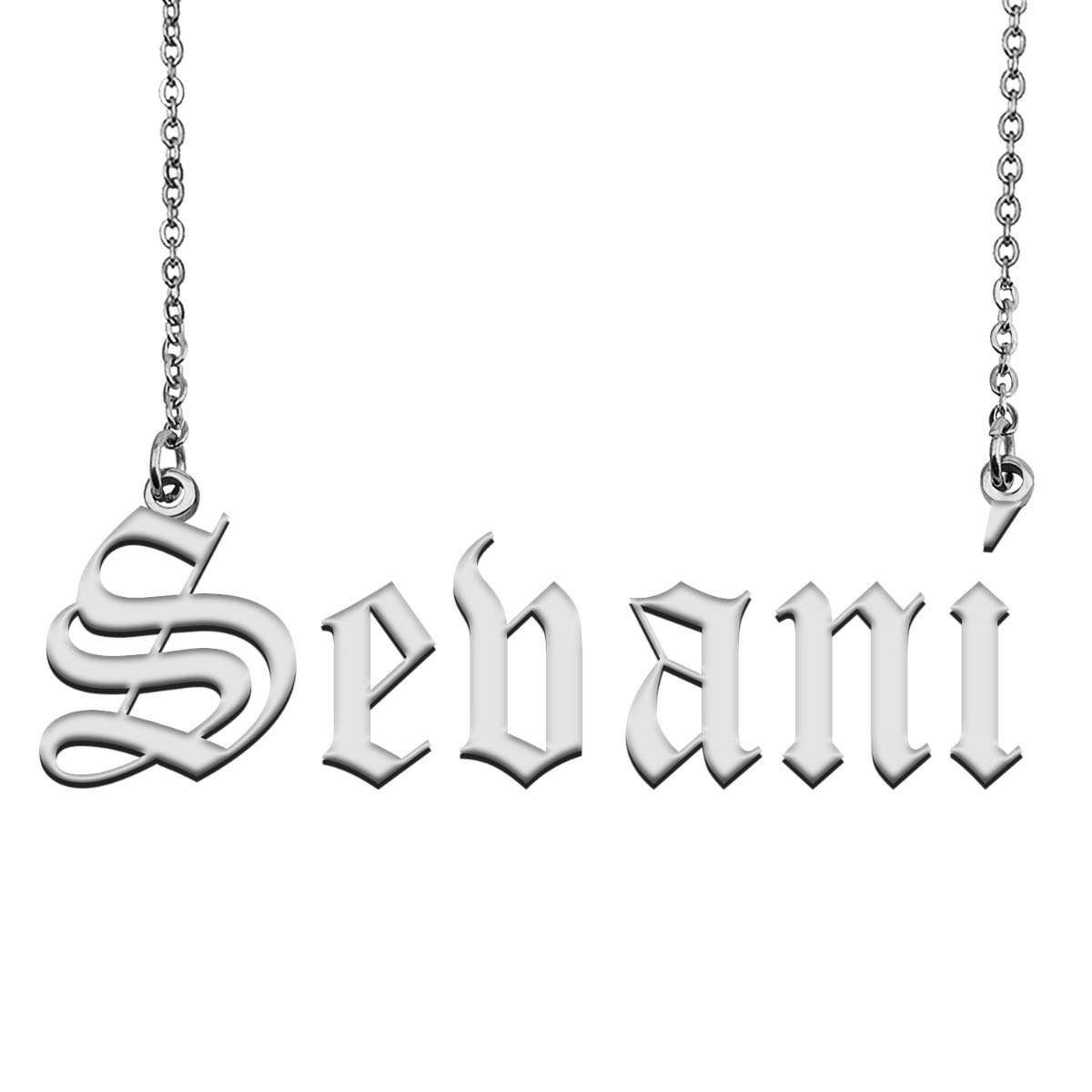 HUAN XUN Name Necklace Customized Custom Initial Jewelry for Womens