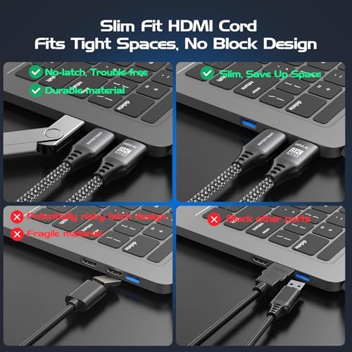 Cable HDMI de 6 pies eleva las noches de cine en tu Roku o LG 5