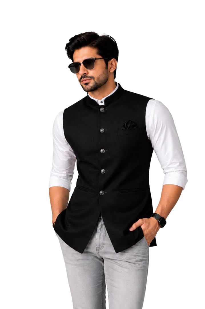 Men Ethnic Nehru Jacket, Modi Jacket-picture-53