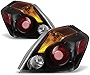 ACANII - For 2007-2012 Nissan Altima 4-Door Sedan Black Tail Lights Brake Lamps Left+Right 07-12
