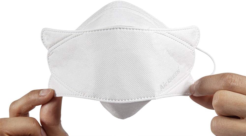 Air Queen Nano Filter Face Mask Individually Packaged (100-Pack + Homewell Wipes)