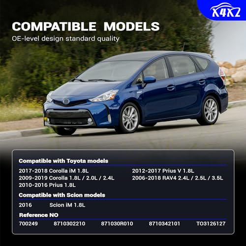 Image of 700249 AC Heater Blower Motor Compatible with 2017-2018 Toyota Corolla iM, 2009-2019 Corolla, 2010-2016 Prius, 2012-2017 Prius V, 2006-2018 RAV4 for 2016 Scion iM Replace 8710302210 8710342101