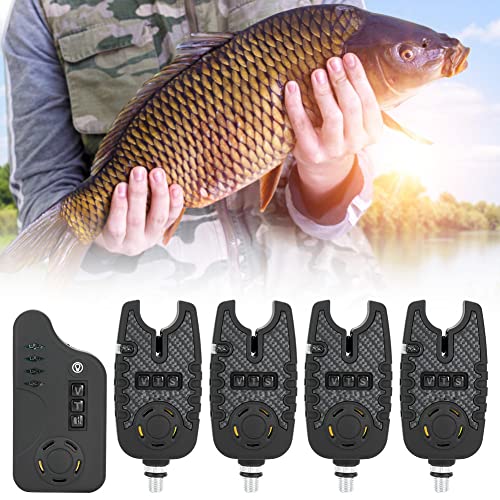 Alarma de picada de pesca sensor electrónico con luz sonora para caña 3